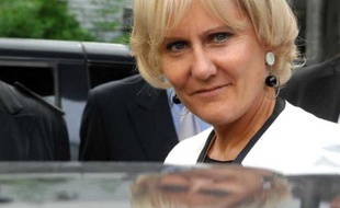 La ministre de l'Apprentissage Nadine Morano au CFA de Saint-Maurice le 1er septembre 2011.