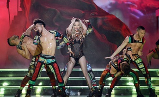 Britney Spears sur la scène du Planet Hollywood de Las Vegas.