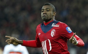 Le lillois Salomon Kalou auteur d'un doublé face à Lorient le 7 avril 2013.