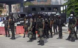 Des policiers à Lagos au Nigeria le 20 octobre 2021 (illustration).