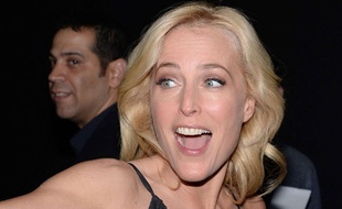 Gillian Anderson à New York le 9 octobre 2014