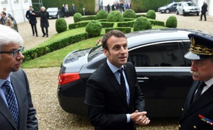 Le ministre de l'Economie Emmanuel Macron le 31 mai 2016 à Valenciennes, dans le nord de la France