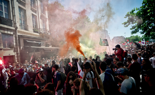 Lors de la manifestation en hommage à Clément Méric, à Paris, le 6 juin 2015.