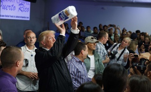 Donald Trump s'est rendu à Porto Rico le 3 octobre 2017.