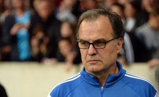 L'entraîneur de l'OM Marcelo Bielsa pendant Lille-OM, le 16 mai 2015.