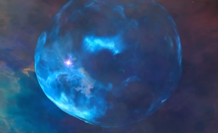 La nébuleuse de la Bulle, observée par le télescope spatial Hubble.