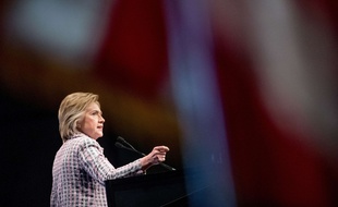 Hillary Clinton lors de la convention démocrate le 25 juillet 2016