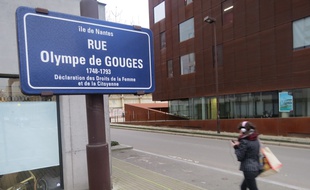 La rue Olympe de Gouges, sur l'île de Nantes
