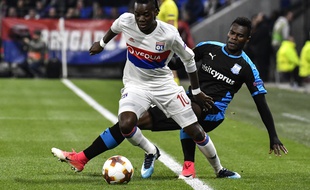 Bertrand Traoré, ici avant sa blessure au genou en début de rencontre face à Limassol jeudi.