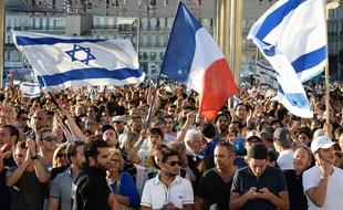 Des manifestations pro-israéliens à Marseille, le 27 juillet 2014.