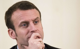 French Economics Minister Emmanuel Macron listens to a journalist's question during his and Russian Economics Minister Alexei Ulyukayev news conference during the Russian-French Council of Economic, Financial, Industrial and Trade Issues session in Moscow, Russia, Monday, Jan. 25, 2016. (AP Photo/Alexander Zemlianichenko)/XAZ111/233074819546/1601251428