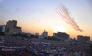 Manifestations sur la place Tahrir, au Caire, le 7 juillet 2013.