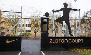 Le Zlatan Court à Malmö, là où Ibrahimovic jouait au football quand il était jeune.