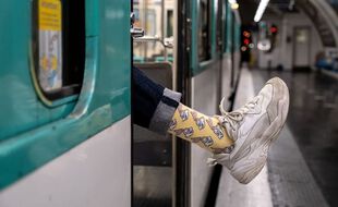 Les chaussettes Serge Le Lapin de la RATP.