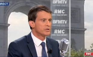 Manuel Valls sur BFMTV, le 26 mai 2016.