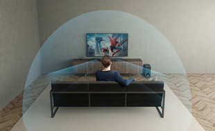 La sensation de bulle sonore créée par les systèmes audio Dolby Atmos.