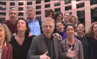 Capture d'écran du lipdub d'Europe Ecologie.