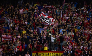 Les supporters de l'Atletico Madrid le 1er novembre 2014.