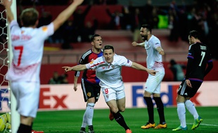 L'attaquant français de Séville Kevin Gameiro, le 17 mars 2016, en Ligue Europa.