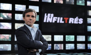 David Pujadas sur le plateau des Infiltrés