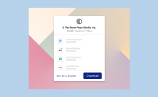 Dropbox lance son service de transfert de fichiers.