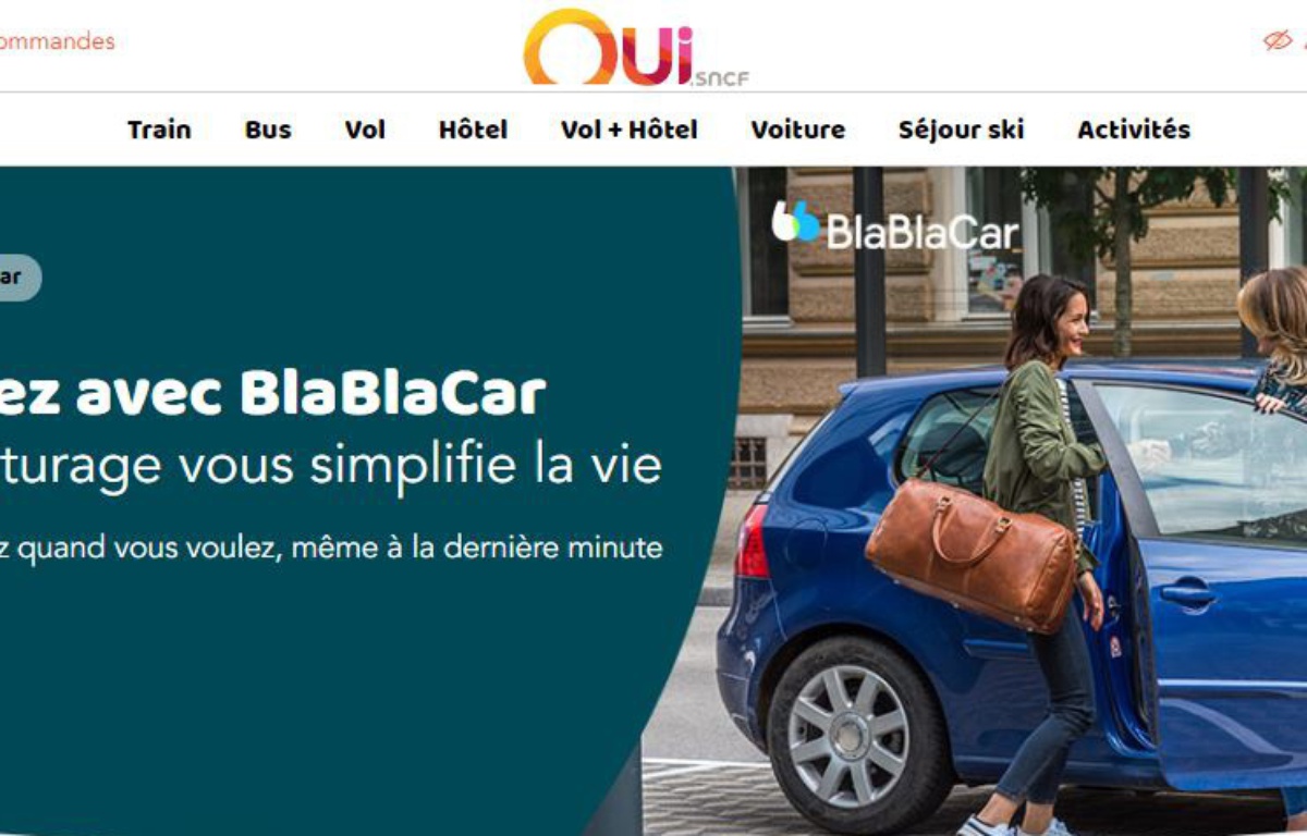 BlaBlaCar Les offres de covoiturage désormais intégrées sur le site de la SNCF