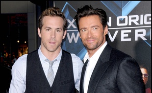 Les acteurs Ryan Reynolds et Hugh Jackman
