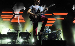 Muse sur scène à Los Angeles, le 30 juillet 2011.