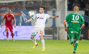 Mathieu Valbuena lors du match entre Marseille et Saint-Etienne le 24 septembre 2013.