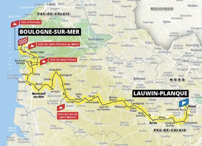 Le tracé de la 2e étape
