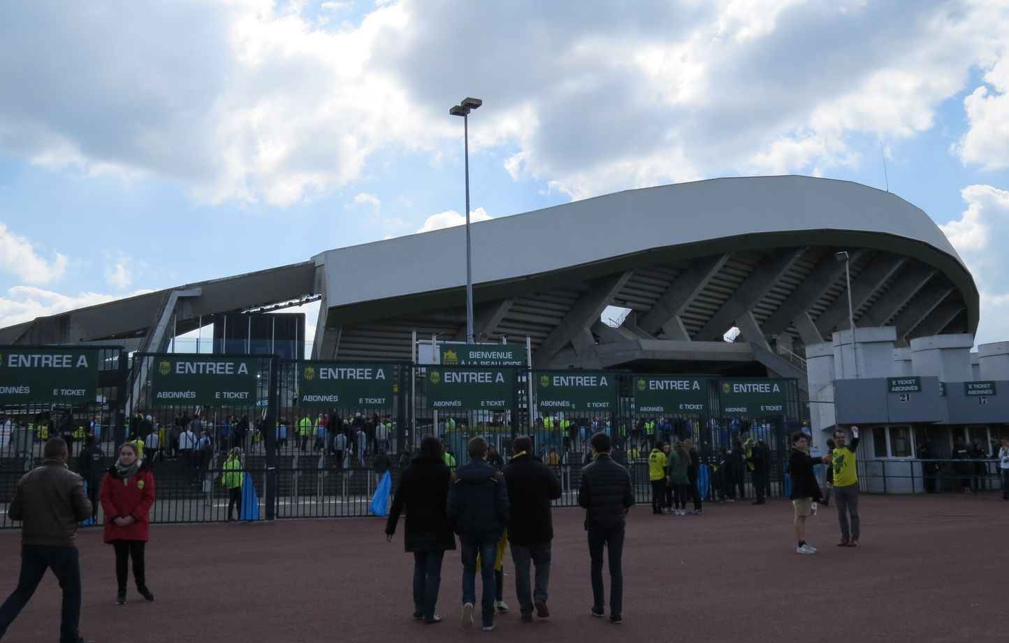 Les abords du stade de la Beaujoire.