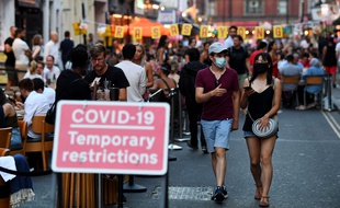 Illustration des rues de Londres le 11 août 2020.