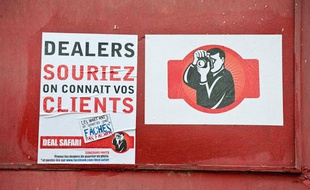 Une des affiches placardée dans le quartier Saint-Paul de Bordeaux