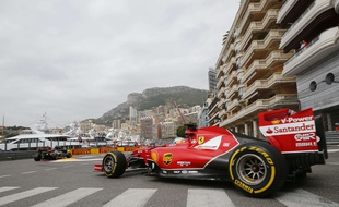 Fernando Alonso lors des essais libres du Grand Prix de Monaco