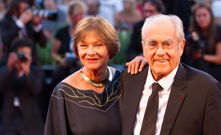 Macha Meril and Michel Legrand attends La Rancon De La Gloire Premiere during the 71th Venice Film Festival. Venice, Italia - 28/08/2014/COLLET_113505/Credit:COLLET GUILLAUME/SIPA/1408291219