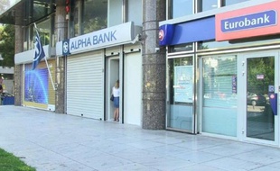 Grèce: les rideaux de fer baissés sur les banques