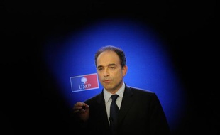 Le secrétaire général de l'UMP Jean-François lors d'une conférence de presse au QG du parti, le 7 mai 2012.