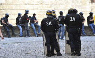 Des forces de l'ordre à Nantes, le 3 août 2019.