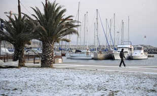De la neige à Marseille en février 2012.