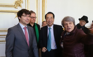 L'ancien Premier ministre du Japon, Naoto Kan, à Strasbourg.