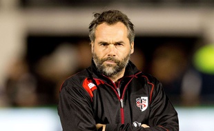 Ugo Mola, l'entraîneur principal du Stade Toulousain, en novembre sur la pelouse des Saracens.