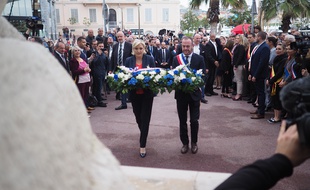 Marine Le Pen et Steeve Bribois, le 1er mai 2018 à Cannes