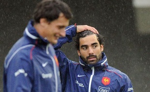 L'ailier du XV de France, Yoann Huget, le 13 novembre 2010 à Marcoussis.