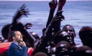 Matteo Salvini, le leader de la Ligue, parti d’extrême droite italien, est ministre de l'Intérieur depuis juin 2018.