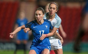 Gaëtane Thiney, le 21 octobre 2016 contre l'Angleterre.
