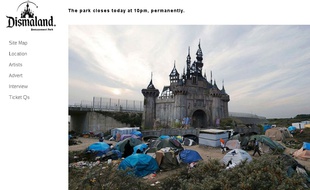 Capture d'écran du site de Dismaland.