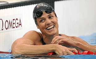 La championne Dara Torres a été sélectionnée à l’âge de 41 ans, en 2008, pour participer aux Jeux olympiques.