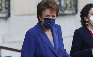 Roselyne Bachelot à la sortie de l'Elysée en septembre 2021