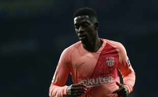 Ousmane Dembélé lors du derby barcelonais le 8 décembre 2018.