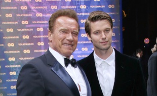 L'acteur et ancien gouverneur de Californie, Arnold Schwarzenegger, et son fils, Patrick